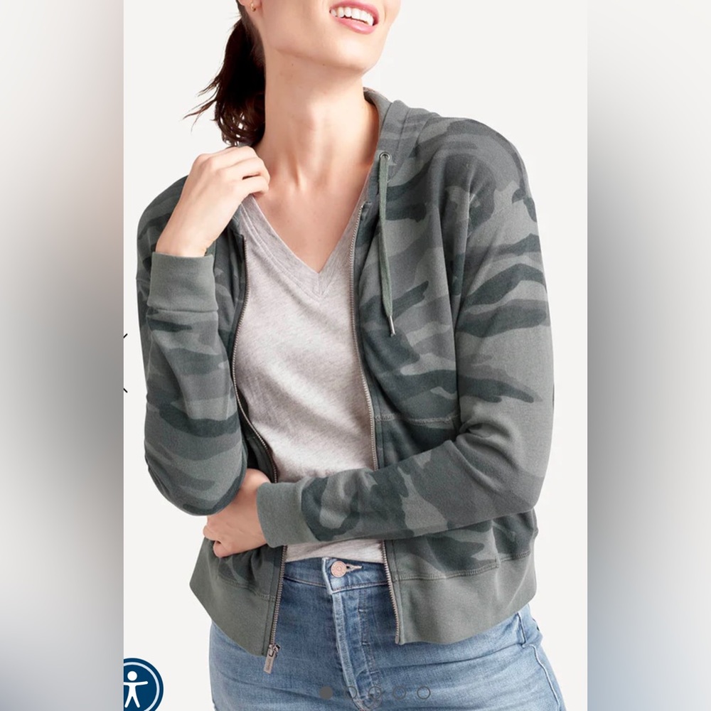 Splendid Camo Zip Up